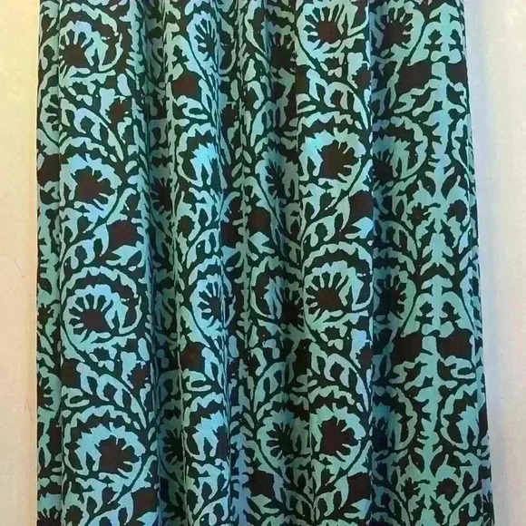 American Living Womens Teal Brown Long Stretch Dress Padded Bra Sz L 12  $110 - Picture 10 of 11